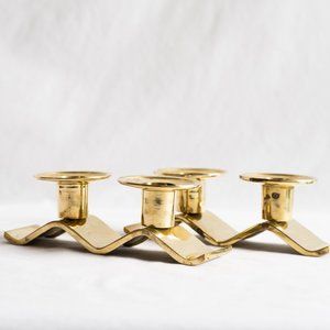 Vintage Gold Brass Candlelight Holder